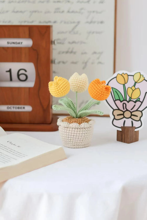 Gehäkelte Tulpe im Topf - JAMES ALFONSO